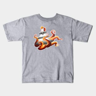 Spooky christmas tree with tentacles Kids T-Shirt